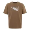 Camiseta con logotipo, tallas asiáticas, «Marrón»