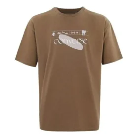 Camiseta con logotipo, tallas asiáticas, «Marrón»