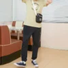 Camiseta con parche de Chuck, tallas asiáticas, «Olive Aura»