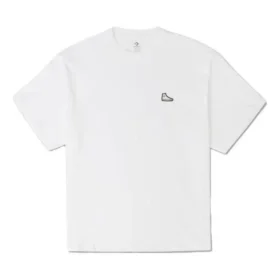 Camiseta con parche de zapatilla, tallas asiáticas, «Blanco»