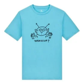 Camiseta Converse x Keith Haring Alien, tallas asiáticas, «Haring Blue»