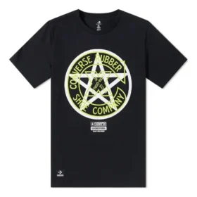 Camiseta Converse x NEIGHBORHOOD, tallas asiáticas, «Negro»