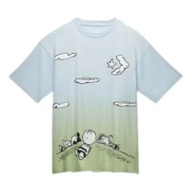 Camiseta Converse x Peanuts Cloud Watching, tallas asiáticas, «azul verdoso»