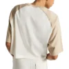 Camiseta corta retro, tallas asiáticas «Egret»