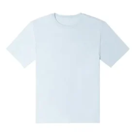 Camiseta de corte estándar con estrella bordada en forma de chevron Talla asiática «Azul claro»