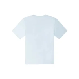 Camiseta de corte estándar con estrella bordada en forma de chevron Talla asiática «Azul claro»
