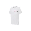 Camiseta de cuello redondo con bolsillo y manga corta, color blanco