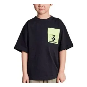 Camiseta de cuello redondo con logo, tallas asiáticas, «Negro»