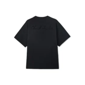 Camiseta de cuello redondo con parche de zapatillas Chuck Taylor Tallas asiáticas «Negro»