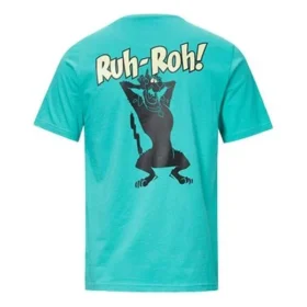 Camiseta de manga corta azul para hombre Converse x Scooby Doo Crossover Cartoon Camiseta de manga corta azul para hombre Converse x Scooby Doo Crossover Cartoon