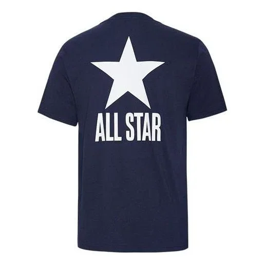 Camiseta de manga corta Chuck Taylor All Star con logotipo alfabético «Azul»