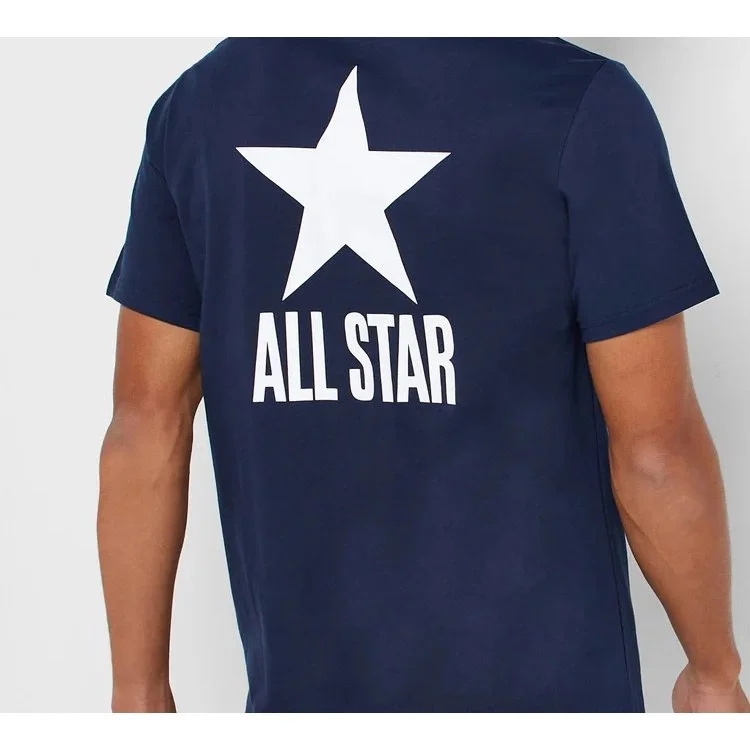 Camiseta de manga corta Chuck Taylor All Star con logotipo alfabético «Azul»