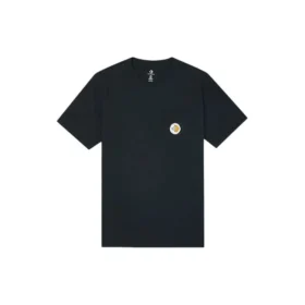 Camiseta de manga corta con bolsillo y estampado de sushi, tallas asiáticas «Negro»