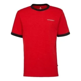 Camiseta de manga corta con cuello redondo de hilo irregular Tallas asiáticas «Rojo» Camiseta de manga corta con cuello redondo de hilo irregular Tallas asiáticas «Rojo»