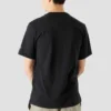 Camiseta de manga corta con cuello redondo y estampado de dibujos animados de Converse x Keith Haring para hombre, color negro