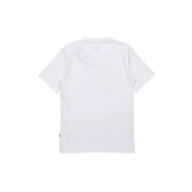 Camiseta de manga corta con eslogan y logo para hombre, color blanco Camiseta de manga corta con eslogan y logo para hombre, color blanco