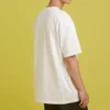 Camiseta de manga corta con estampado de la serie Flame de Converse para hombre, color blanco
