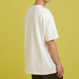 Camiseta de manga corta con estampado de la serie Flame de Converse para hombre, color blanco