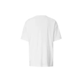 Camiseta de manga corta con estampado de letras en horizontal, color blanco Camiseta de manga corta con estampado de letras en horizontal, color blanco