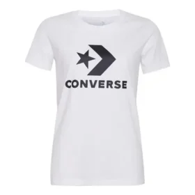 Camiseta de manga corta con estampado del logotipo clásico, color blanco Camiseta de manga corta con estampado del logotipo clásico, color blanco