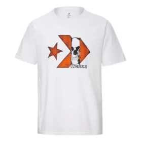 Camiseta de manga corta con logo de calavera Chuck Taylor, tallas asiáticas «Blanco» Camiseta de manga corta con logo de calavera Chuck Taylor, tallas asiáticas «Blanco»