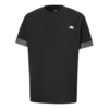 Camiseta de manga corta Converse City para hombre con puños en colores contrastantes, cuello redondo, negro