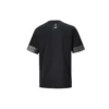 Camiseta de manga corta Converse City para hombre con puños en colores contrastantes, cuello redondo, negro