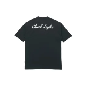 Camiseta de manga corta Converse Classic Chuck Printing para hombre, color negro