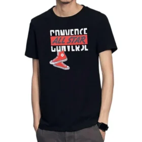 Camiseta de manga corta Dangling Chuck, tallas asiáticas, «Black»