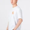 Camiseta de manga corta estampada Converse para hombre, color blanco