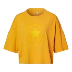 Camiseta de manga corta holgada con letras de la serie Chuck Taylor All Star «Amarillo»