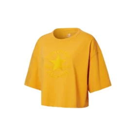 Camiseta de manga corta holgada con letras de la serie Chuck Taylor All Star «Amarillo»