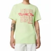 Camiseta de manga corta para hombre Converse Renew con estampado de letras, color verde