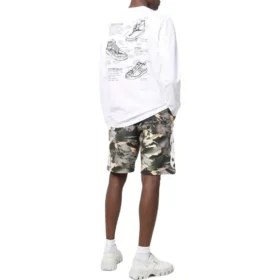 Camiseta de manga larga con bolsillo Converse x Josh Vides, tallas asiáticas, «Blanco»
