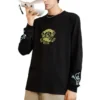 Camiseta de manga larga con gráfico de cactus, tallas asiáticas «Negro»