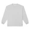 Camiseta de manga larga con logotipo bordado Gold Standard, tallas asiáticas «Gris»