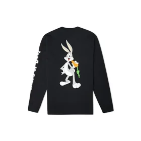 Camiseta de manga larga Converse x Bugs Bunny, tallas asiáticas, «Negro»