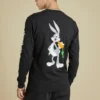 Camiseta de manga larga Converse x Bugs Bunny, tallas asiáticas, «Negro»