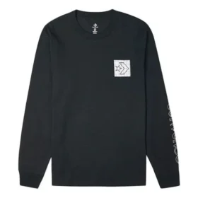 Camiseta de manga larga Distorted Court Tallas asiáticas «Negro»