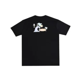 Camiseta de verano para la playa, tallas asiáticas «Negro»