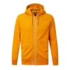 Camiseta deportiva casual con capucha y cremallera completa unisex naranja