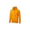 Camiseta deportiva casual con capucha y cremallera completa unisex naranja