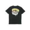 Camiseta deportiva casual de manga corta con estampado para hombre de Converse, color negro