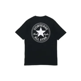 Camiseta deportiva de manga corta con cuello redondo y estampado del logotipo Chuck Taylor All Star «Negro» Camiseta deportiva de manga corta con cuello redondo y estampado del logotipo Chuck Taylor All Star «Negro»