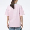 Camiseta deportiva de manga corta rosa con estampado de helado