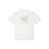 Camiseta deportiva de punto holgada de manga corta con estampado de Converse para hombre, color blanco