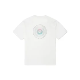 Camiseta deportiva de punto holgada de manga corta con estampado de Converse para hombre, color blanco Camiseta deportiva de punto holgada de manga corta con estampado de Converse para hombre, color blanco