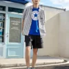 Camiseta Go-To Chuck Taylor Patch de corte estándar, tallas asiáticas, «Azul»