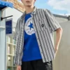 Camiseta Go-To Chuck Taylor Patch de corte estándar, tallas asiáticas, «Azul»