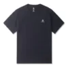 Camiseta Go-To con estrella bordada y diseño en forma de V, corte estándar, tallas asiáticas, «Negro»